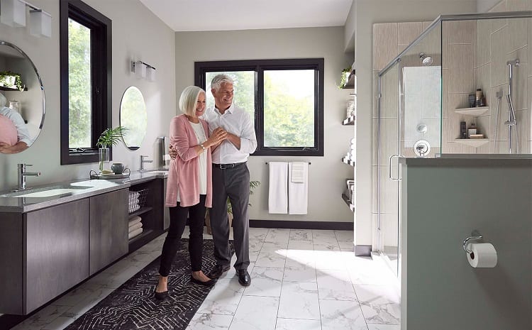 Benefits of Tub Shower Combo - Do You Need One? 4 Senior Couple in Bathroom